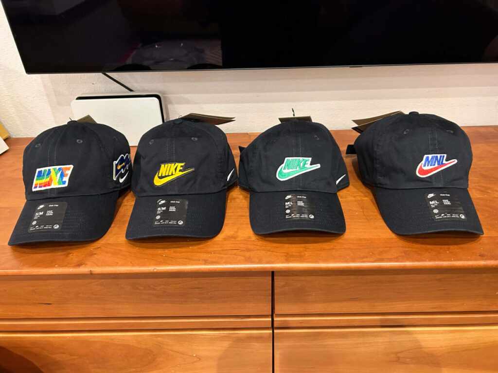 NIKE BY YOUで購入したキャップ