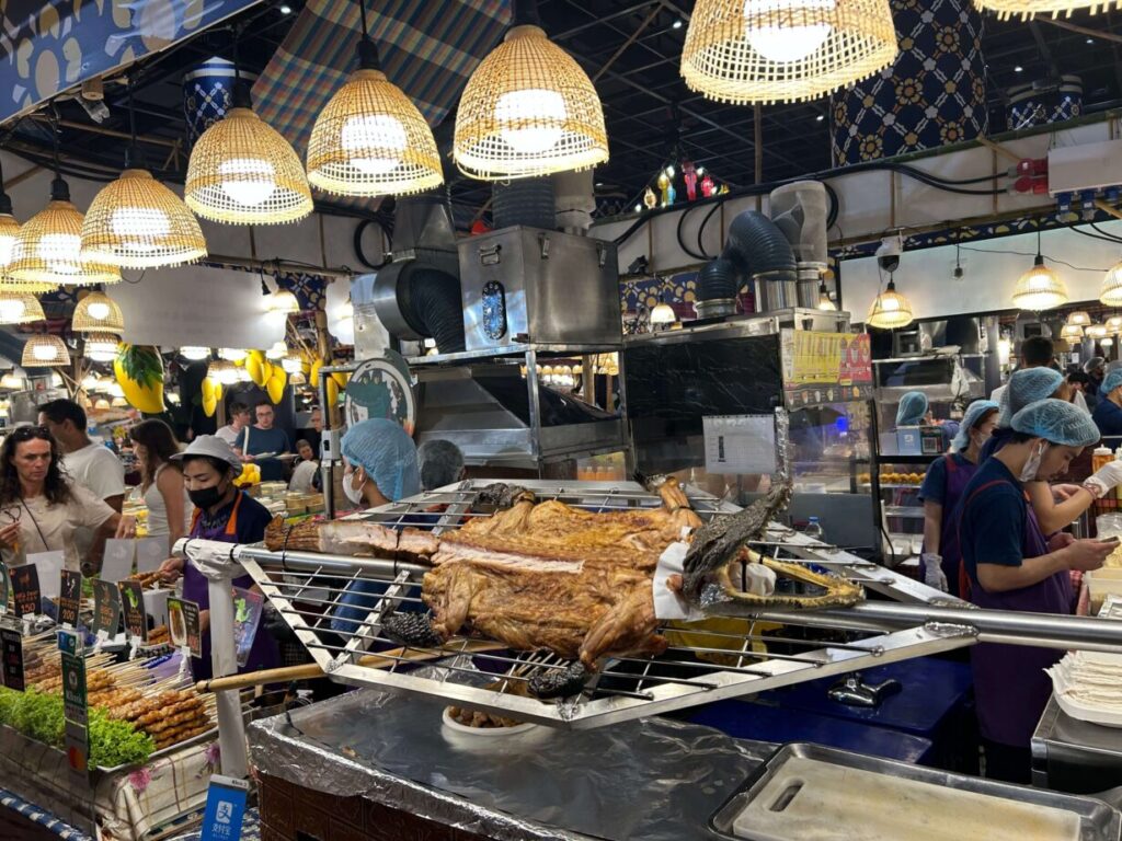 アイコンサイアムのワニの丸焼き