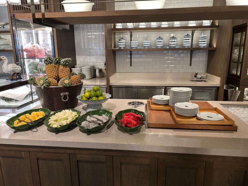 モンティエンホテルの朝食会場