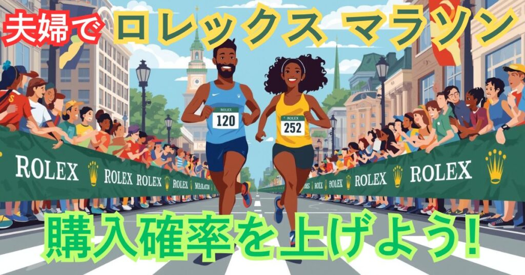 夫婦でロレックスマラソンをして購入確率を上げる